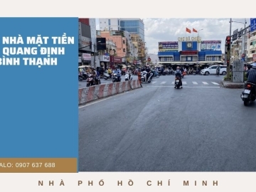Bán Nhà Mặt Tiền Lê Quang Định Bình Thạnh 147m2, Ngang Lớn, Tiện Xây Mới