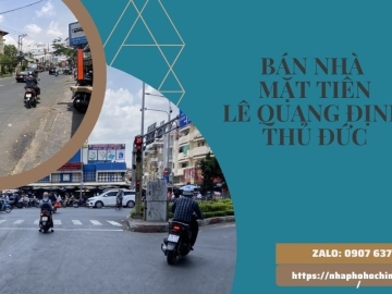 Bán Nhà Mặt Tiền Lê Quang Định Bình Thạnh 147m2, Ngang Lớn, Tiện Xây Mới