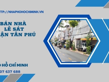 Bán Nhà Mặt Tiền Lê Sát Tân Phú 85m2, Sổ Vuông, Giá Rẻ