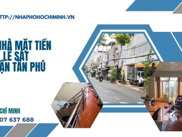 Bán Nhà Mặt Tiền Lê Sát Tân Phú 85m2, Sổ Vuông, Giá Rẻ