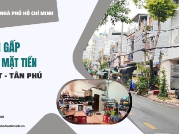 Bán Nhà Mặt Tiền Lê Sát Tân Phú 85m2, Sổ Vuông, Giá Rẻ
