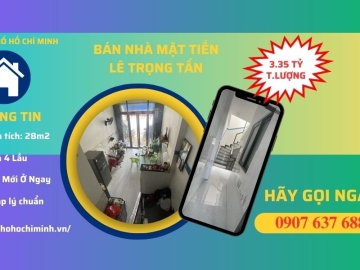Bán Nhà Mặt Tiền Lê Trọng Tấn Tân Phú, 4 Lầu, Hoàn Công Đủ, Nhỉnh 3 tỷ Bán Nhà Mặt Tiền Lê Trọng Tấn Tân Phú, 4 Lầu, Hoàn Công Đủ, Nhỉnh 3 tỷ