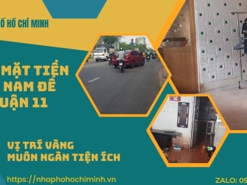 Bán Nhà Mặt Tiền Lý Nam Đế Quận 11 51m2, Tiện Kinh Doanh, Giá Rẻ
