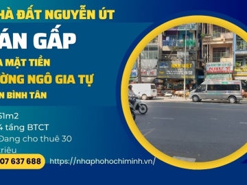 Bán Nhà Mặt Tiền Ngô Gia Tự quận 10 4 tầng BTCT ,thu nhập tốt