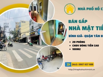 Bán Nhà Mặt Tiền Ngộp Bình Giã Tân Bình, Lô Góc, 100m2, 6 Tầng, Sẵn Dòng Tiền Cao