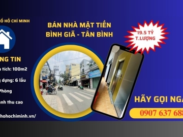 Bán Nhà Mặt Tiền Ngộp Bình Giã Tân Bình, Lô Góc, 100m2, 6 Tầng, Sẵn Dòng Tiền Cao