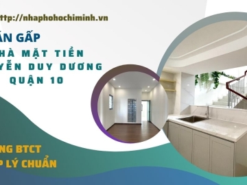 Bán Nhà Mặt Tiền Nguyễn Duy Dương Quận 10 4 Tầng, Tặng Hết Nội Thất