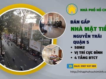 Bán Nhà Mặt Tiền Nguyễn Trãi Quận 5, 4 Lầu, Kinh Doanh Đỉnh, Sổ Vuông