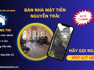 Bán Nhà Mặt Tiền Nguyễn Trãi Quận 5, 4 Lầu, Kinh Doanh Đỉnh, Sổ Vuông