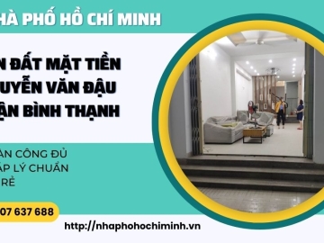 Bán Nhà Mặt Tiền Nguyễn Văn Đậu Bình Thạnh, 122m2, Xây Full, Giá Rẻ 