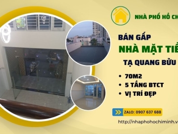 Bán Nhà Mặt Tiền Tạ Quang Bửu Quận 8, 70m2, 5 Tầng BTCT, Giá Rẻ