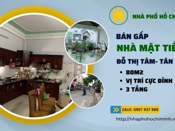 Bán Nhà Mặt Tiền Tân Hương Tân Phú, Ngộp Bank, 80m2, Sổ Đẹp, Giá Rẻ Đầu Tư