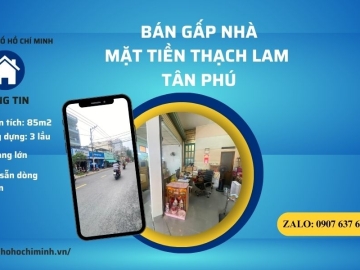 Bán Nhà Mặt Tiền Thạch Lam Tân Phú, 3 Lầu, Kinh Doanh Cực Đỉnh  Bán Nhà Mặt Tiền Thạch Lam Tân Phú, 3 Lầu, Kinh Doanh Cực Đỉnh
