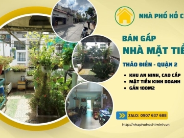 Bán Nhà Mặt Tiền Thảo Điền Quận 2, 96m2, Vị Trí Đắc Địa