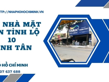 Bán Nhà Mặt Tiền Tỉnh Lộ 10 Bình Tân 147m2, Có Sẵn Dòng Tiền Cao 