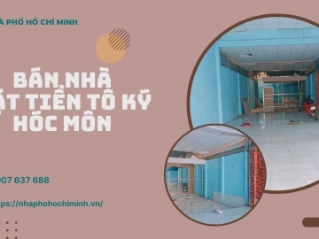 Bán Nhà Mặt Tiền Tô Ký Hóc Môn, 292m2, Ngang Lớn, Sổ Vuông 