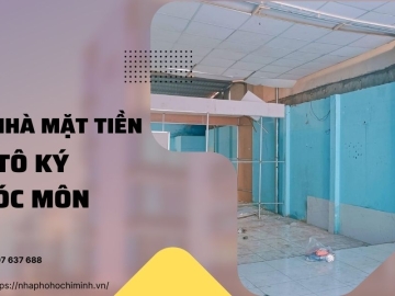 Bán Nhà Mặt Tiền Tô Ký Hóc Môn, 292m2, Ngang Lớn, Sổ Vuông 