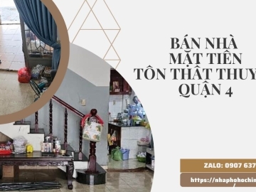 Bán Nhà Mặt Tiền Tô Thất Thuyết Quận 4, 5 Phòng Ngủ, Vị Trí Kinh Doanh Đỉnh