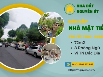 Bán Nhà Mặt Tiền Tôn Thất Tùng Quận 1 72m2, Chưa Qua Đầu Tư