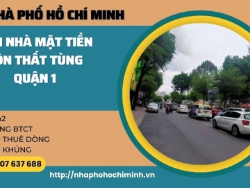Bán Nhà Mặt Tiền Tôn Thất Tùng Quận 1 72m2, Chưa Qua Đầu Tư