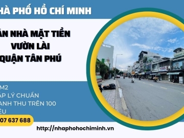 Bán Nhà Mặt Tiền Vườn Lài Tân Phú, 246m Vuông Vức, Dòng Tiền Trăm Triệu 1 tháng