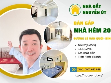Bán Nhà Ngộp Hẻm 206 Lê Văn Quới Bình Tân 62m2,Sổ Hồng Riêng Nhỉnh 5 tỷ