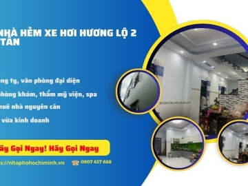 Bán Nhà Ngộp Hẻm Xe Hơi Hương Lộ 2 Bình Tân, 92m2, 3 Lầu Hoàn Công Đủ