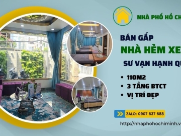 Bán Nhà Ngộp Hẻm Xe Tải Sư Vạn Hạnh Quận 10, Lô Góc , 110m2 Công Nhận Đủ