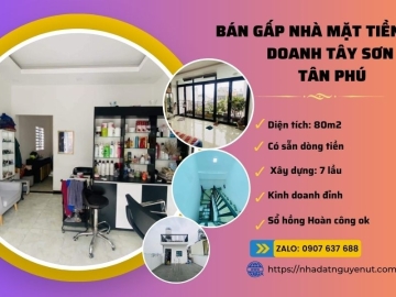 Bán Nhà Ngộp Mặt Tiền Đường Tây Sơn Tân Phú, 95m2, 7 Tầng, Chỉ 8 Tỷ Hơn