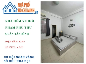 Cơ Hội Vàng Sở Hữu Nhà Hẻm Xe Hơi Đường Phạm Phú Thứ Tân Bình Giá Rẻ