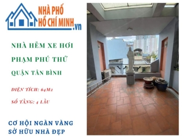 Cơ Hội Vàng Sở Hữu Nhà Hẻm Xe Hơi Đường Phạm Phú Thứ Tân Bình Giá Rẻ