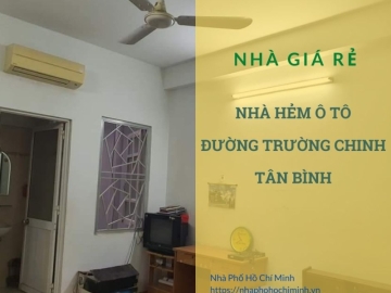 Nhà Hẻm Xe Hơi Đường Trường Chinh, Tân Bình, Giá Rẻ Vì Nợ Ngân Hàng