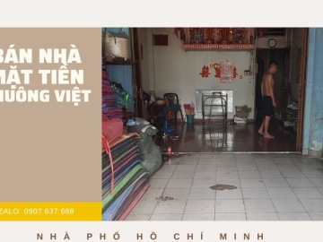 Nhà Mặt Tiền Khuông Việt Tân Phú, 86m2,  Nhà Cũ Tiện Xây Mới, Khu Vực Sầm Uất