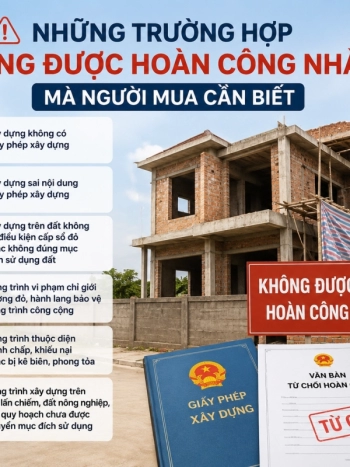 Những Trường Hợp Không Được Hoàn Công Nhà Ở Mà Người Mua Cần Biết